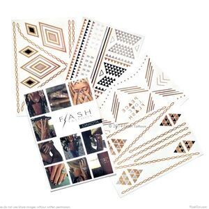 Flash Metallic Temporary Tattoos - Dakota